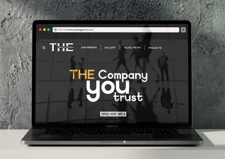 The Consulting Partners – Font and UI/UX (Web Design)